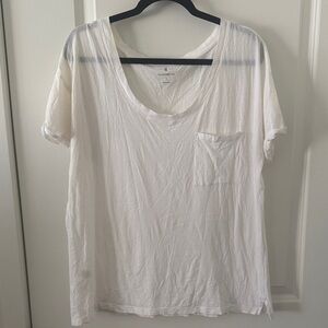 Lou & Grey White Short Sleeve Tee